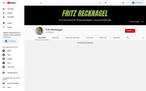 Fritz Recknagel - YouTube