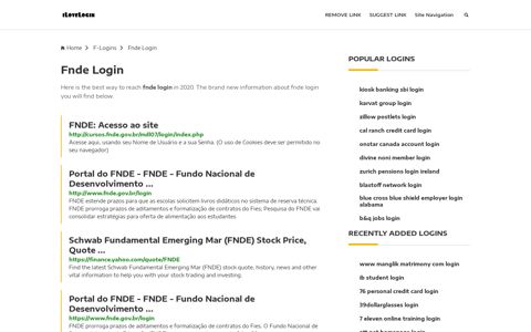 Fnde Login ❤️ One Click Access - iLoveLogin