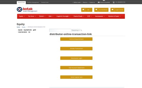 distributor-online-transaction-link - Kotak Equity | Kotak Asset ...