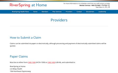 Providers – RiverSpring at Home