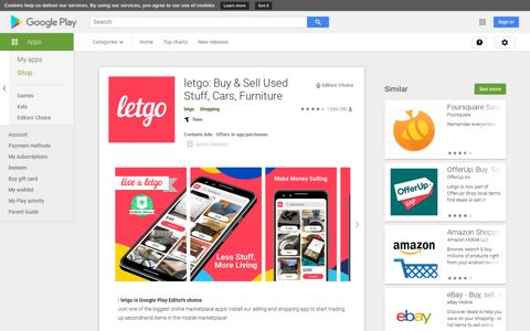 letgo: Buy & Sell Used Stuff, Cars, Furniture - Apps on Google ...