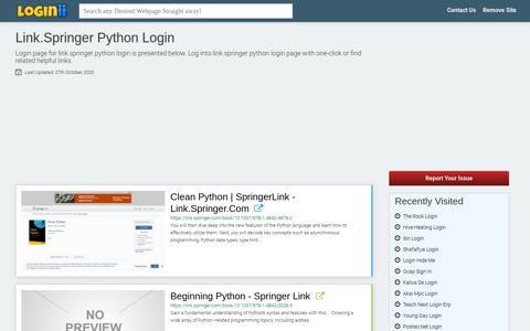 Link.springer Python Login - Loginii.com