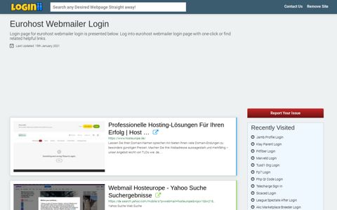 Eurohost Webmailer Login - Loginii.com