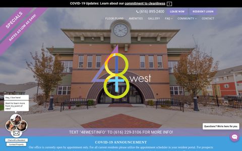 48 West: Student Apartments near GVSU in Allendale