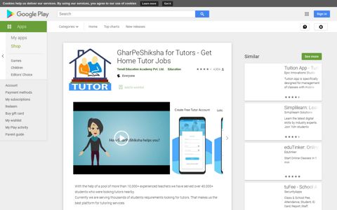 GharPeShiksha for Tutors - Get Home Tutor Jobs – Apps on ...