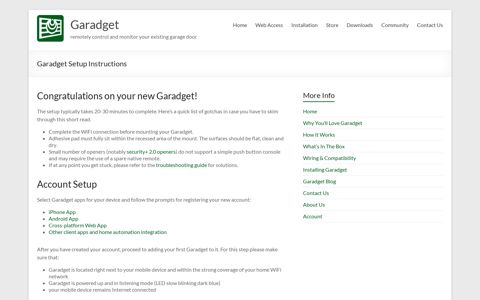 Garadget Setup Instructions – Garadget