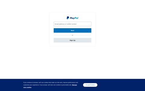 Log in to your account - PayPal
