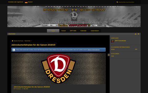Jahreskartenfahrplan für die Saison 2018/19 - Dynamo Fan ...
