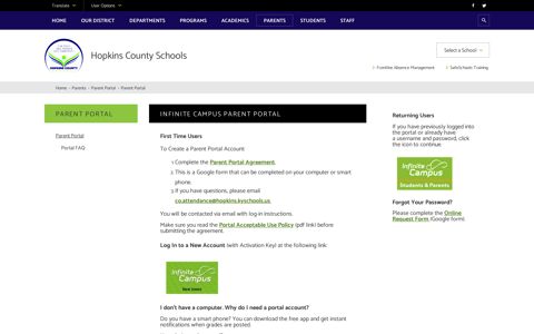 Parent Portal / Parent Portal - Hopkins County Schools