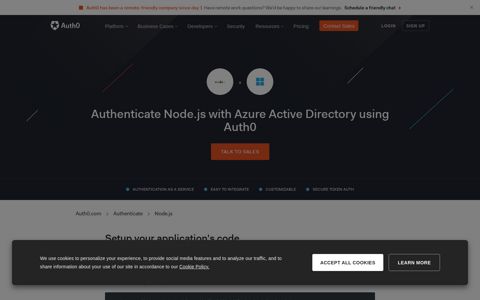 Authenticate Node.js with Azure Active Directory - Auth0