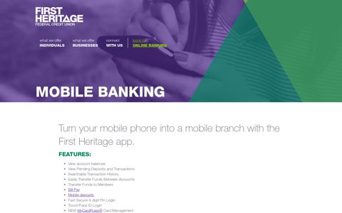 Mobile Banking With First Heritage Federal Credit Union