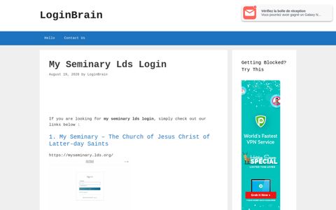 my seminary lds login - LoginBrain
