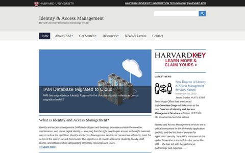 Identity & Access Management - Harvard University
