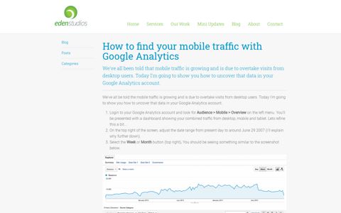 How to find your mobile traffic with Google Analytics | Eden ...