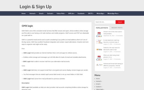 GMX login - Sign in to your GMX.de account! - Login & Sign Up