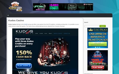 Kudos Casino 2020 | Review | No Deposit Bonus Codes