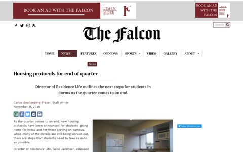 Housing protocols for end of quarter - The Falcon