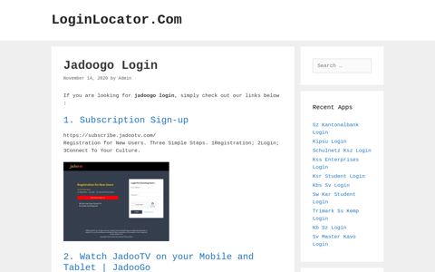 jadoogo - LoginLocator.Com