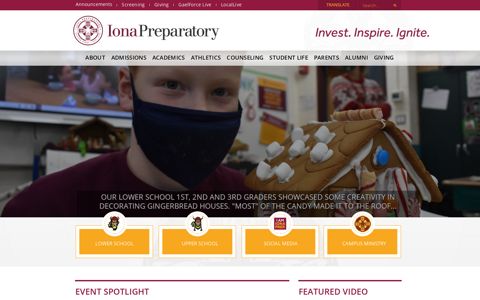 Iona Preparatory, Westchester's Premier College-Prep School