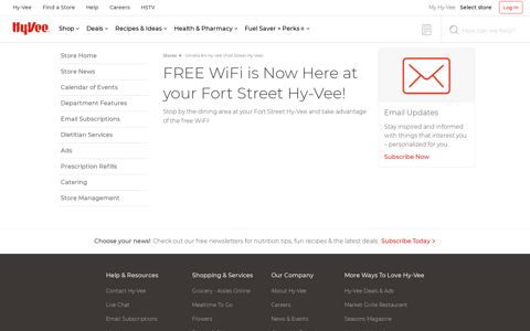 FREE WiFi is Now Here at your Fort Street Hy-Vee!