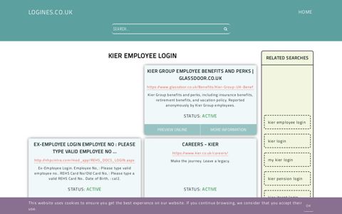 kier employee login - General Information about Login