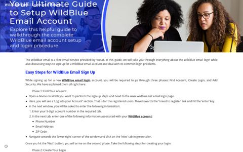WildBlue Email Login and Password Reset Help Center