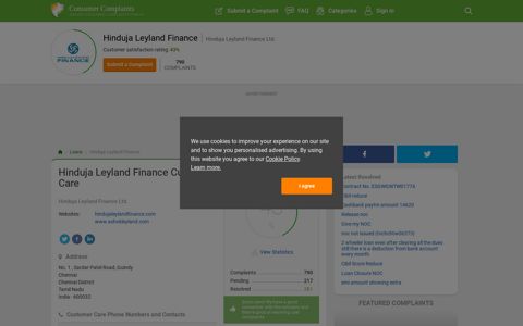 Hinduja Leyland Finance Customer Care, Complaints and ...