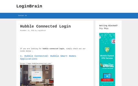 hubble connected login - LoginBrain