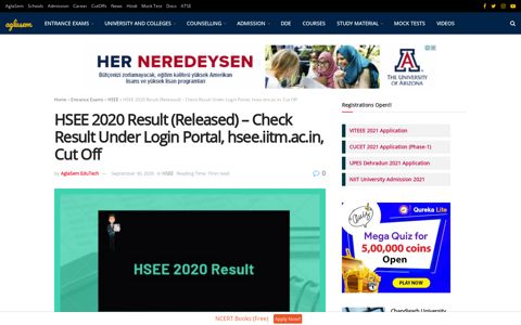 HSEE 2020 Result (Released) - Check Result Under Login ...
