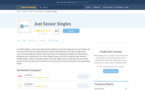Just Senior Singles Reviews | The Pros and Cons for Seniors