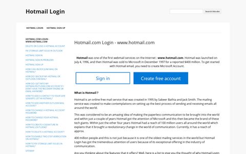 Hotmail Login - Google Sites