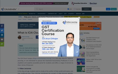 ICAI Cloud Campus- All you need to know - CAclubindia