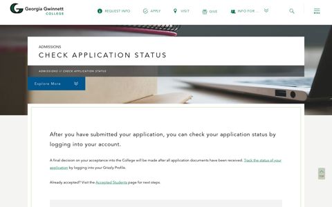 Check Application Status | Georgia Gwinnett College