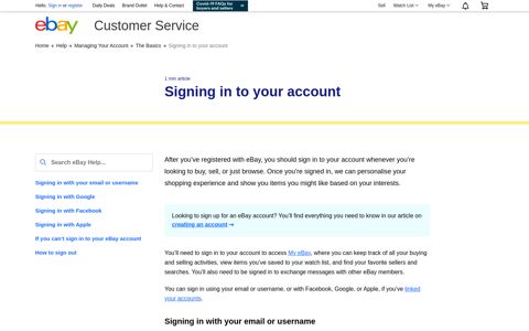 Signing in to your account | eBay - eBay UK