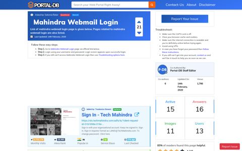 Mahindra Webmail Login - Portal-DB.live