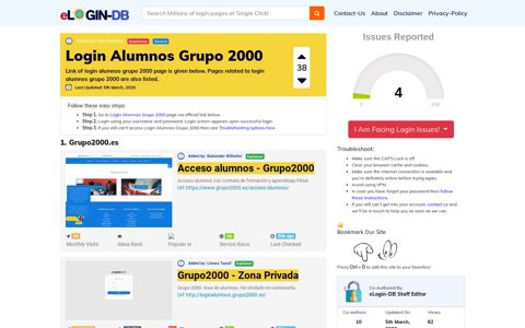 Login Alumnos Grupo 2000