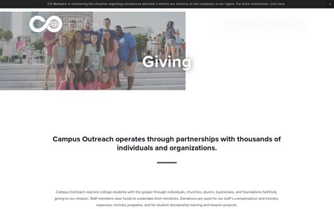 Giving – Campus Outreach Memphis