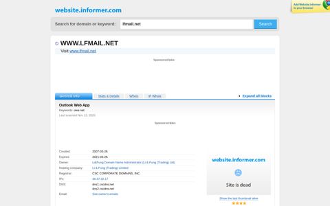 lfmail.net at WI. Outlook Web App - Website Informer