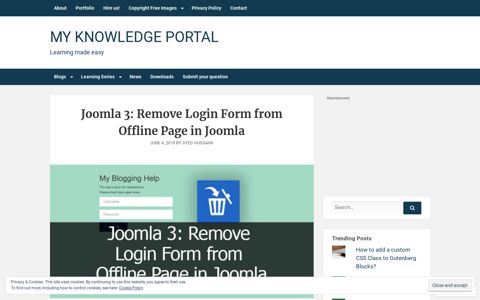 Joomla 3: Remove Login Form from Offline Page in Joomla ...