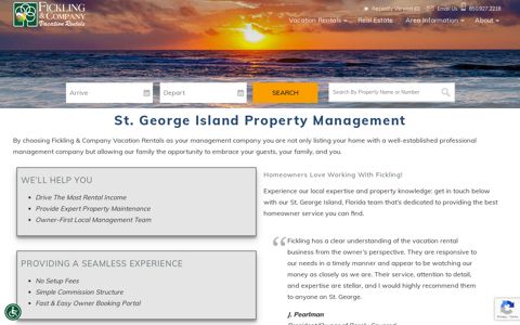 St. George Island Property Management - Fickling Vacation ...