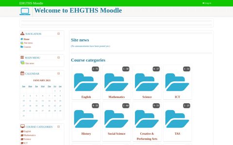 Welcome to EHGTHS Moodle