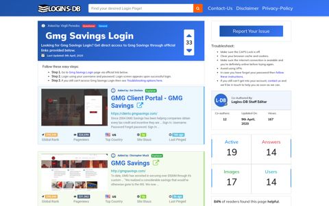 Gmg Savings Login - Logins-DB