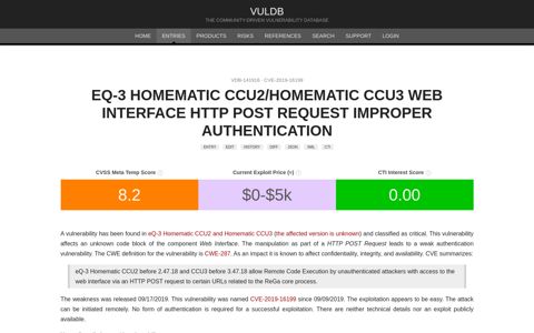 eQ-3 Homematic CCU2/Homematic CCU3 Web Interface ...
