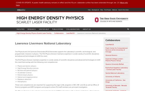 Lawrence Livermore National Laboratory | High Energy ...