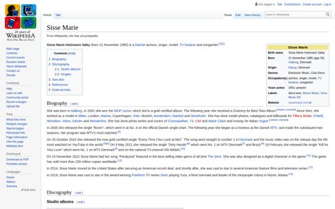 Sisse Marie - Wikipedia