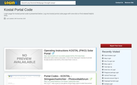 Kostal Portal Code - Loginii.com