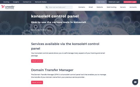 konsoleH control panel - xneelo Help Centre