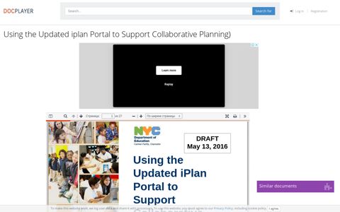 Using the Updated iplan Portal to Support Collaborative ...