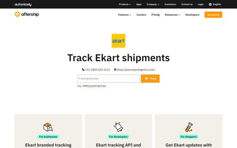 Ekart Tracking - AfterShip