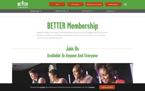 Gym and Leisure Centre Memberships | Better